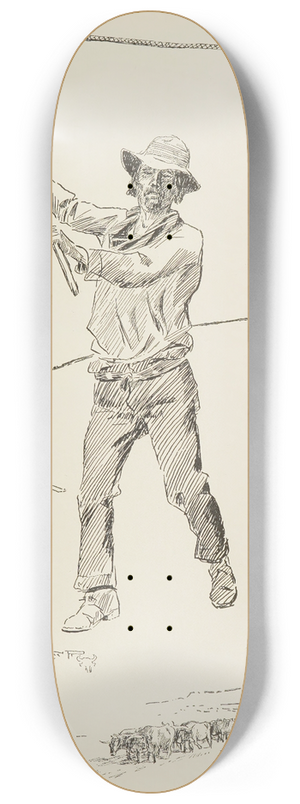 Charles Marion Russell - The Freighter 8.25 inch art skate deck