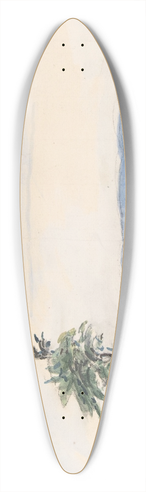 Johan Barthold Jongkind - Landscape 39.3 inch art pintail longboard deck