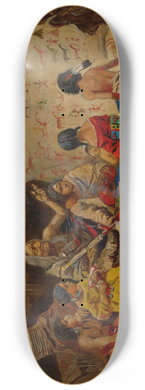 Charles Marion Russell - The Kindergarten (The Story Teller) 8.25 inch art skate deck