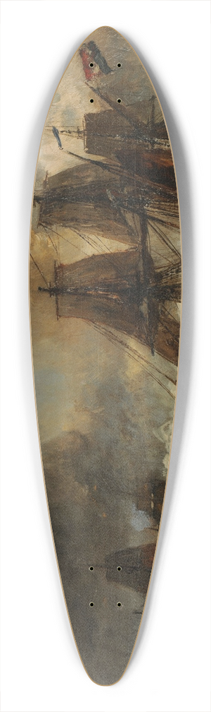 Johan Barthold Jongkind - Le Grain 39.3 inch art pintail longboard deck