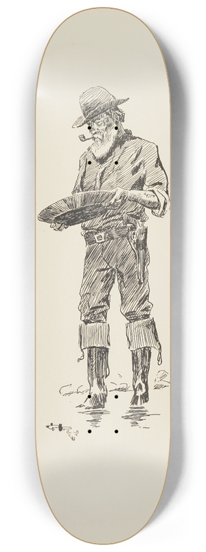 Charles Marion Russell - The Prospector 8.25 inch art skate deck