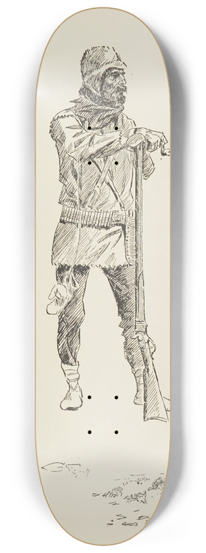 Charles Marion Russell - The Wolfer 8.25 inch art skate deck