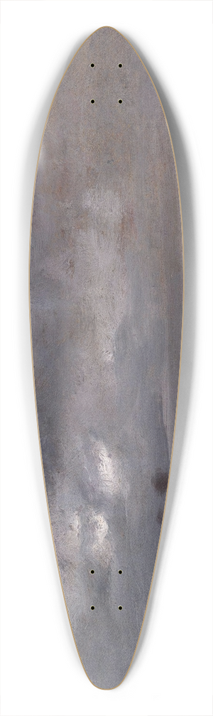 Johan Christian Dahl - The Elbe in Rain 39.3 inch art pintail longboard deck