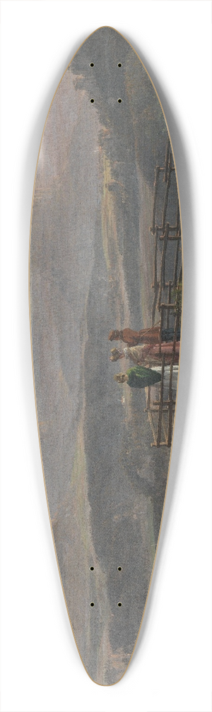 Johan Christian Dahl - View from Bastei 39.3 inch art pintail longboard deck
