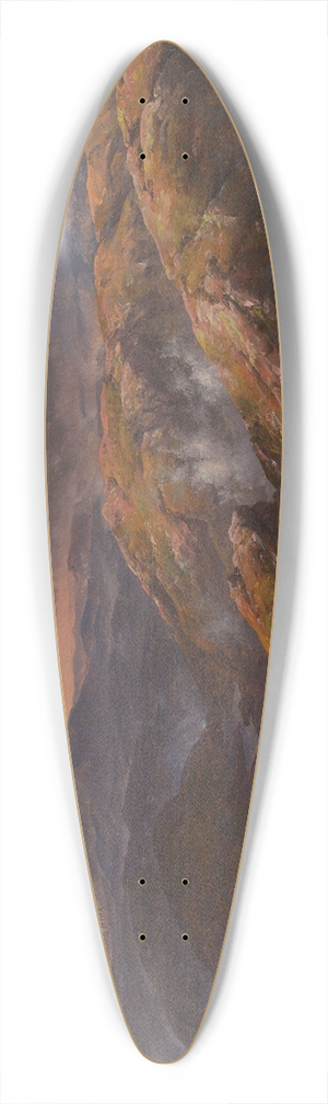 Johan Christian Dahl - View from Lyshornet 39.3 inch art pintail longboard deck