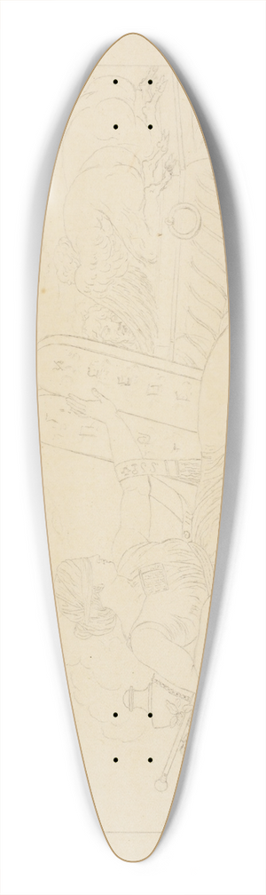 Johan Frederik Clemens - Johan Frederik Clemens 39.3 inch art pintail longboard deck