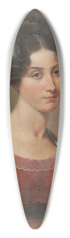 Johan Gustaf Sandberg - Margaret Seton (1805-1870) 39.3 inch art pintail longboard deck