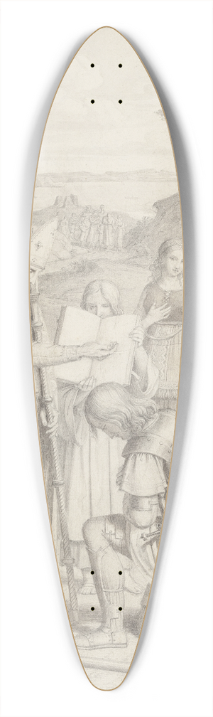 Johan Ludvig Lund - De frste danskes kristne db 39.3 inch art pintail longboard deck