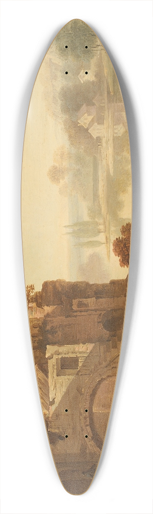 Johan Mandelberg - Landskab i italiensk manr 39.3 inch art pintail longboard deck Johan Mandelberg - Landskab i italiensk manr 39.3 inch art pintail longboard deck