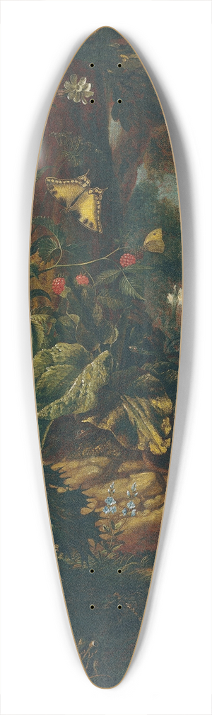 Johann Adalbert Angermayer - Landschaft mit Reptilien und Insekten 39.3 inch art pintail longboard deck