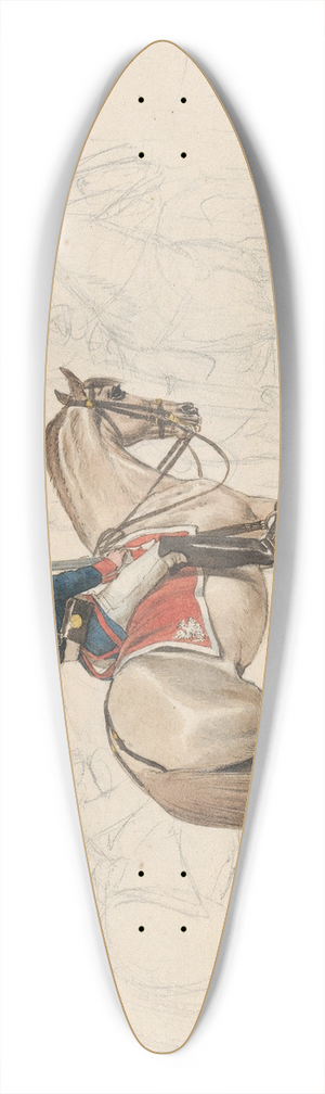 Johann Adam Klein - A Group of Mounted Officers 39.3 inch art pintail longboard deck