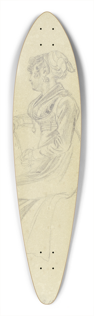 Johann Adam Klein - Waitress in Munich 39.3 inch art pintail longboard deck