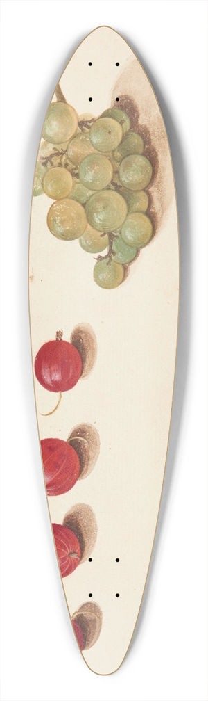 Johanna Fosie - Studie af frugter br, og ndder 39.3 inch art pintail longboard deck Johanna Fosie - Studie af frugter br, og ndder 39.3 inch art pintail longboard deck