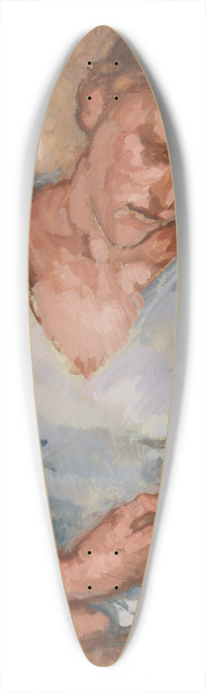 Johanna Kampmann-Freund - Frau mit verschrnkten Armen 39.3 inch art pintail longboard deck