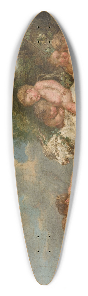 Johann Albrecht Friedrich Rauscher - Cupids at play 39.3 inch art pintail longboard deck
