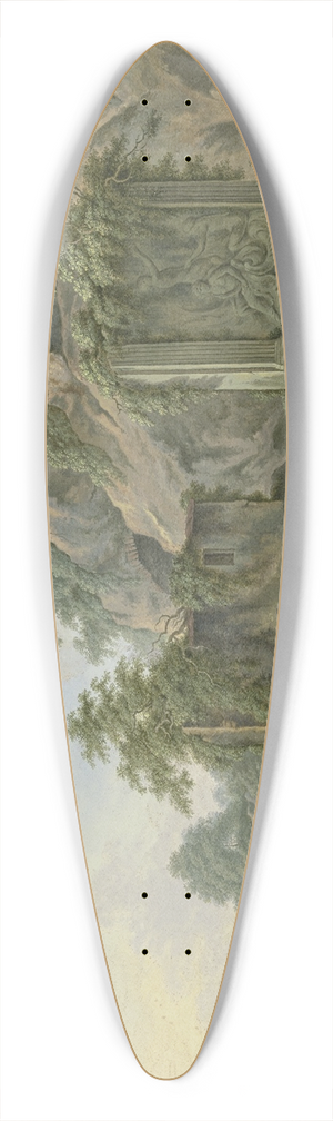 Johann Albrecht Friedrich Rauscher - Hirten an einem rmischen Brunnen 39.3 inch art pintail longboard deck