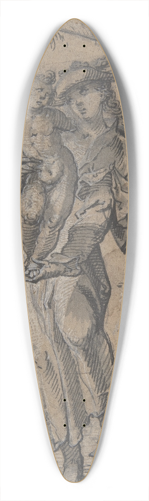 Johann Andreas Rauch - Allegory of Sculpture 39.3 inch art pintail longboard deck