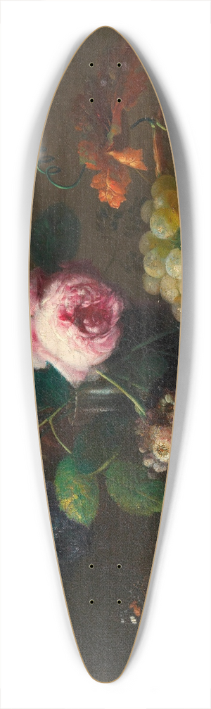 Johann Baptist Drechsler - Blumenstillleben mit Frchten 39.3 inch art pintail longboard deck