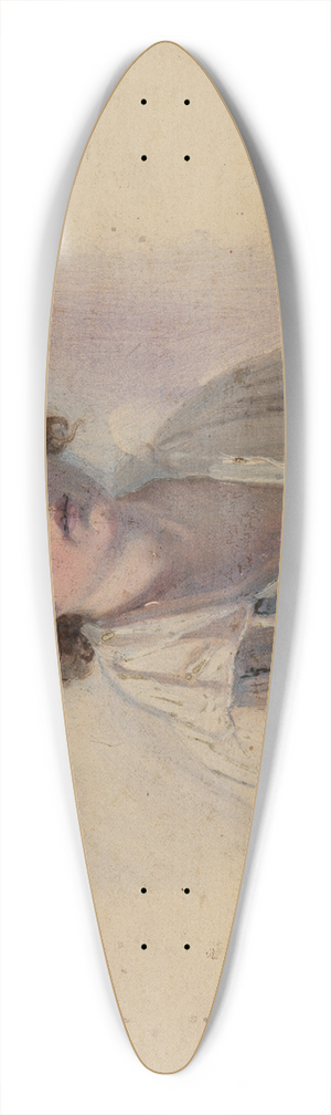 Johann Baptist Kirner - Brustbild eines jungen Italieners 39.3 inch art pintail longboard deck