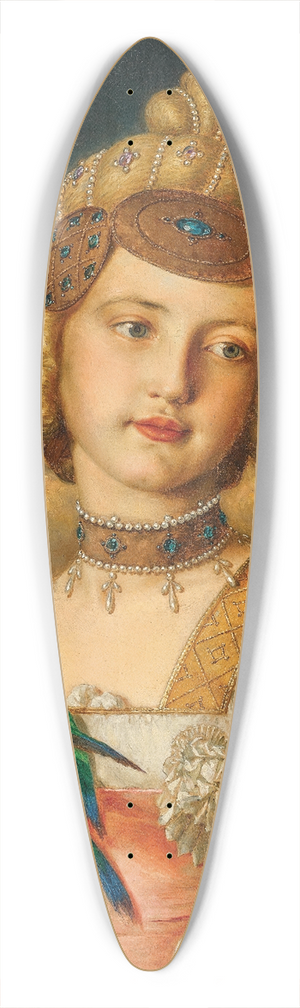 Johann Baptist Reiter - Portrait of His Daughter Alexandrine (Lexi) as a Young Noblewoman 39.3 inch art pintail longboard deck
