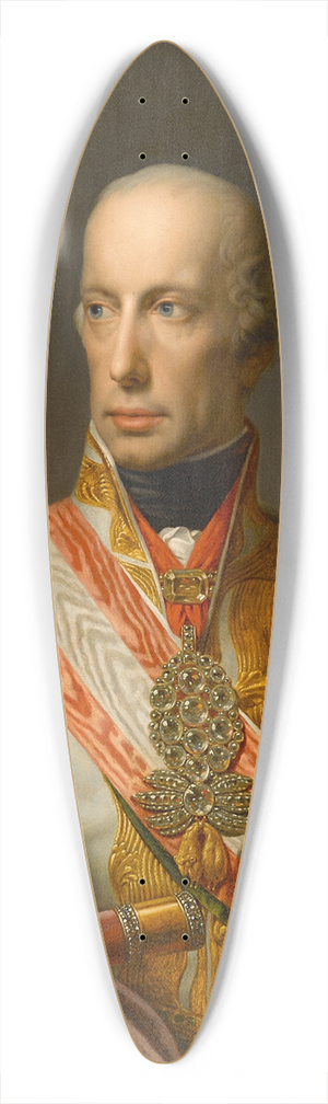 Johann Baptist von Lampi the Elder - A portrait of Emperor Francis I (II) of Austria 39.3 inch art pintail longboard deck