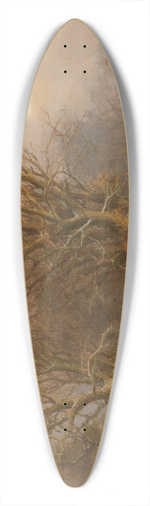 Johann Bernhard Klombeck - Winter Landscape with Horse and Cart 39.3 inch art pintail longboard deck