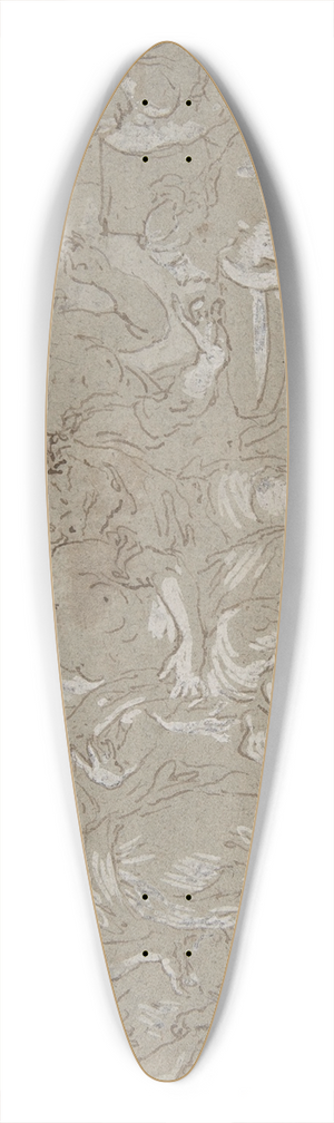 Johann Carl Loth - Solomon 39.3 inch art pintail longboard deck