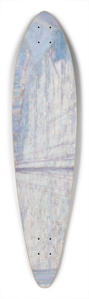 Johann Charles Palmi - Morgenstimmung im Hafen von Honfleur 39.3 inch art pintail longboard deck