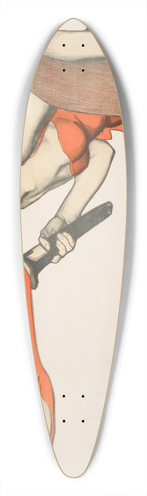 Johann Christian Reinhart - In the Park of Palazzo Chigi 39.3 inch art pintail longboard deck