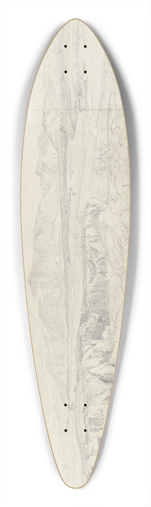 Johann Christoph Erhard - Rmische Campagna mit dem Monte Genaro 39.3 inch art pintail longboard deck