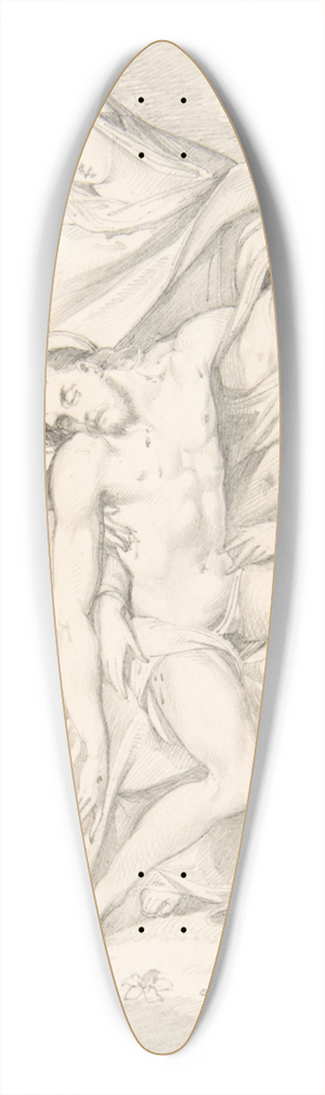 Johann David Passavant - Piet (after Giovanni Cariani) 39.3 inch art pintail longboard deck