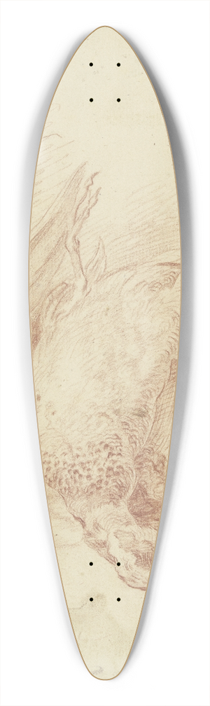 Johann Elias Ridinger - Zur Strecke gebrachte Ente, den Kopf nach rechts 39.3 inch art pintail longboard deck