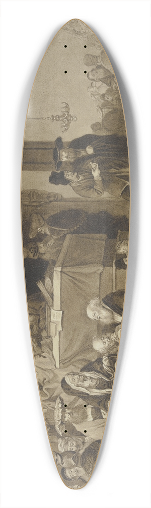 Johann Ernst Constantin Plesch - Die Darstellung im Tempel 39.3 inch art pintail longboard deck
