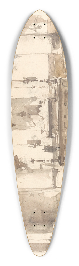 Johannes Bosboom - Interieur van een synagoge 39.3 inch art pintail longboard deck
