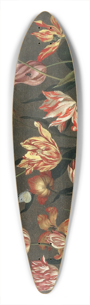 Johannes Bosschaert - Still Life with Tulips 39.3 inch art pintail longboard deck