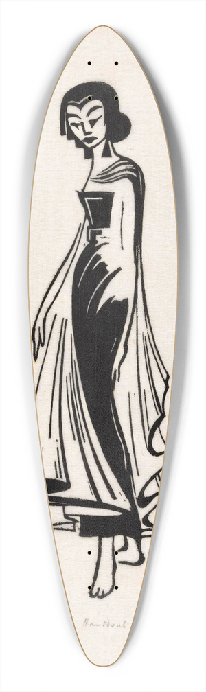 Johannes Frederik Engelbert ten Klooster - Aanvang van de dans, het rijzen 39.3 inch art pintail longboard deck