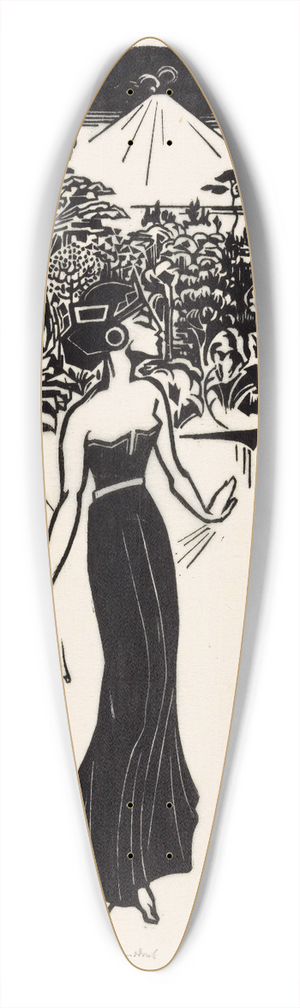 Johannes Frederik Engelbert ten Klooster - Danseres 39.3 inch art pintail longboard deck