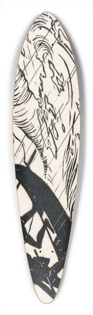 Johannes Frederik Engelbert ten Klooster - De bui 39.3 inch art pintail longboard deck
