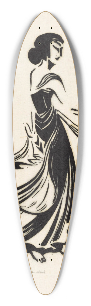 Johannes Frederik Engelbert ten Klooster - De dans 39.3 inch art pintail longboard deck