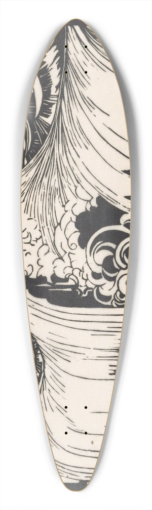 Johannes Frederik Engelbert ten Klooster - De golf 39.3 inch art pintail longboard deck