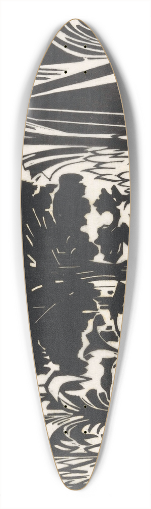Johannes Frederik Engelbert ten Klooster - Moeras 39.3 inch art pintail longboard deck