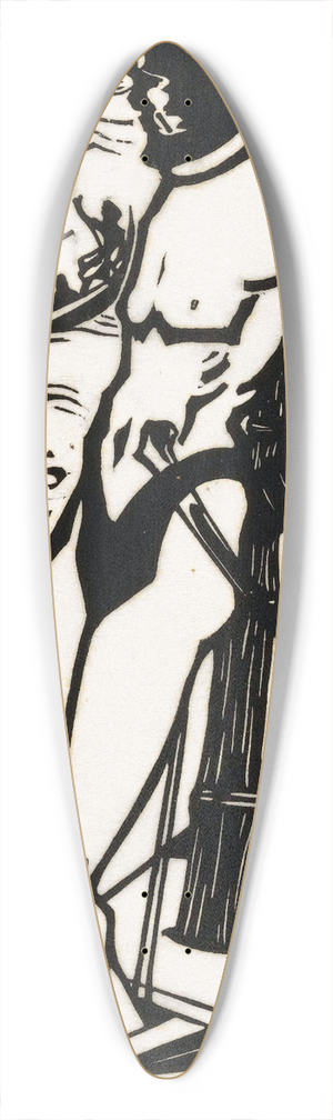 Johannes Frederik Engelbert ten Klooster - Zeeschuimers 39.3 inch art pintail longboard deck Johannes Frederik Engelbert ten Klooster - Zeeschuimers 39.3 inch art pintail longboard deck