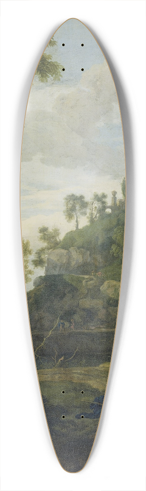Johannes Glauber - Arcadian Landscape with Salmacis and Hermaphroditus 39.3 inch art pintail longboard deck