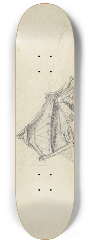 Charles Meryon - Seine Boat for Le Pont-au-Change 8.25 inch art skate deck Charles Meryon - Seine Boat for Le Pont-au-Change 8.25 inch art skate deck