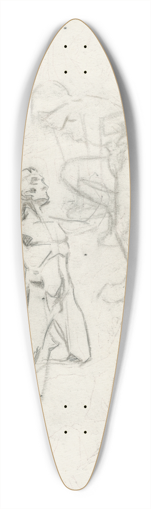 Johannes Josephus Aarts - Oedipoes en de sfinx 2 39.3 inch art pintail longboard deck Johannes Josephus Aarts - Oedipoes en de sfinx 2 39.3 inch art pintail longboard deck