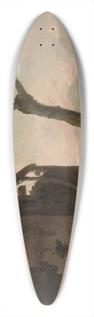 Johannes Lingelbach - Peasants Dancing 39.3 inch art pintail longboard deck Johannes Lingelbach - Peasants Dancing 39.3 inch art pintail longboard deck