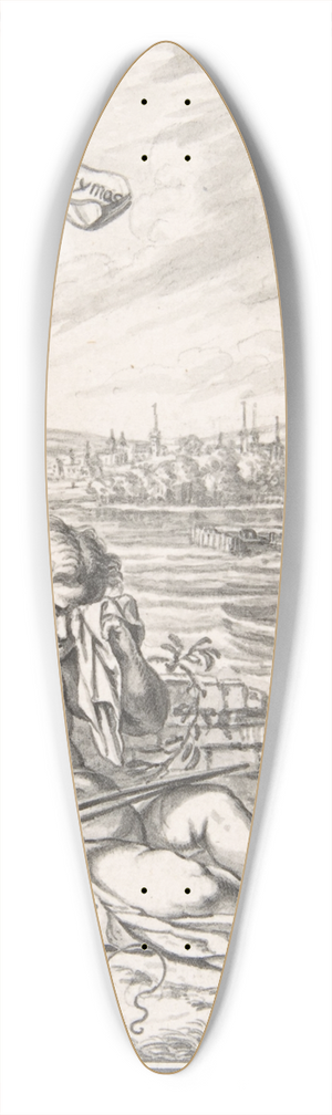 Johannes Meyer the Younger - Sketch for Title Page of the Neujahrsblatt vom Musiksaal, Zurich 39.3 inch art pintail longboard deck