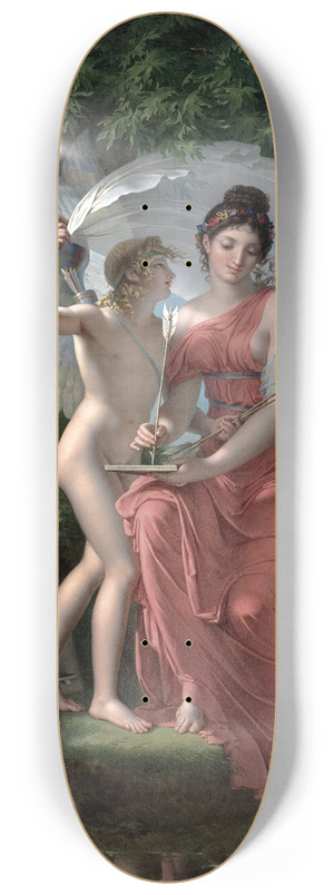 Charles Meynier - Erato, Muse of Lyrical Poetry 8.25 inch art skate deck