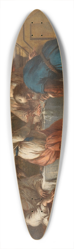 Johannes Voorhout - Abraham and the Angel 39.3 inch art pintail longboard deck