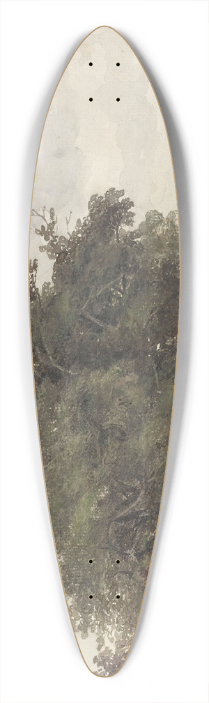 Johannes Warnardus Bilders - Landschap met bomen 39.3 inch art pintail longboard deck